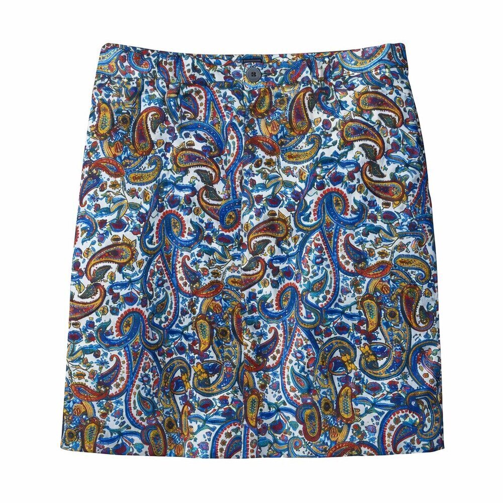 JONES NEW YORK SPORT Blue Multicolor Paisley Skirt Stretch Plus Size 20W Petite